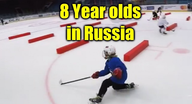 Ako trénujú 7 a 8-roční hokejisti v Rusku