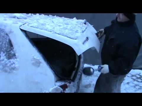 Zamrznuté auto :)